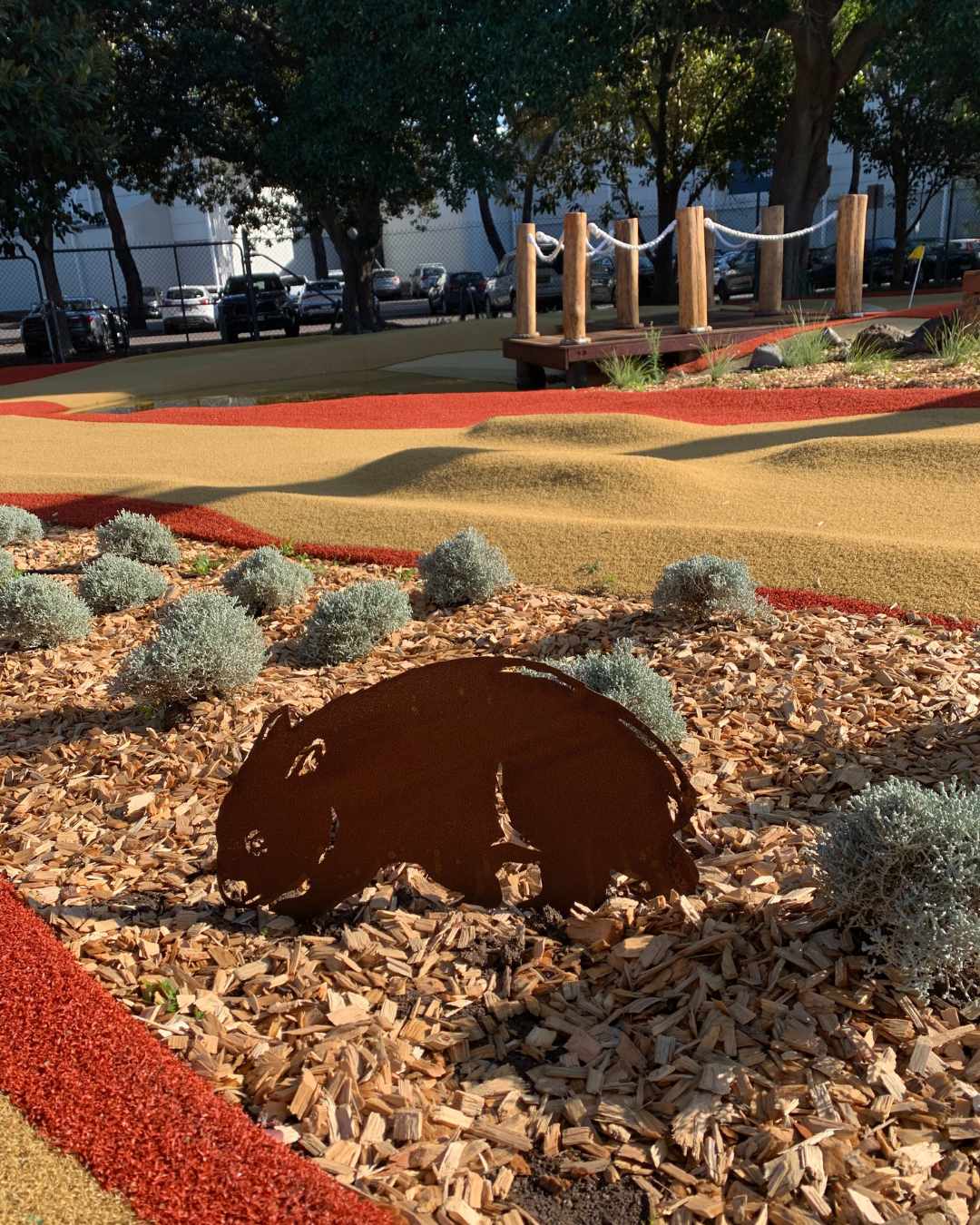 Minigolf Course and building